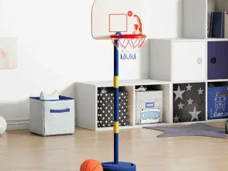 Basketballstativ med bold og pumpe 90/121 cm justerbar højde