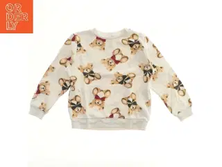 Sweatshirt med bamseprint fra H&M (str. 122)