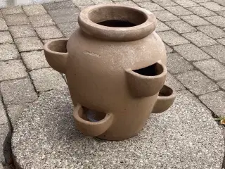 Terracotta “jordbær “krukke Grama Design