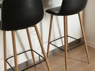 Barstole med ryglæn sælges