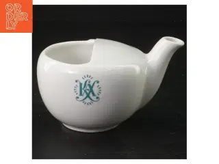 Hvid porcelænsteapot fra Royal Copenhagen (str. 13 cm længde. 10 cm diameter)