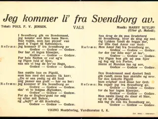Jeg kommer li` fra Svendborg Av. - Sangko 226 - Ubrugt