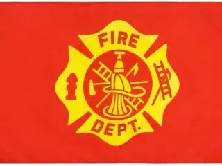 USA Fire department flag