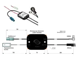 Passiv fm og dab splitter