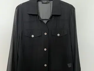 Fransa jakke, sort (gennemsigtig)