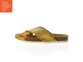 Farverige stof sandaler fra Unmade (str. 37)