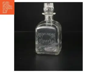 Glas karaffel med prop (str. 20x9 cm)