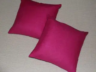 2 pink hørpuder.