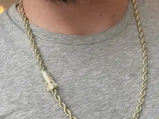 6mm unik goldfilled rope chain 14k