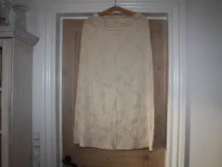 Benetton nederdel creme farver str. 36 Maxi