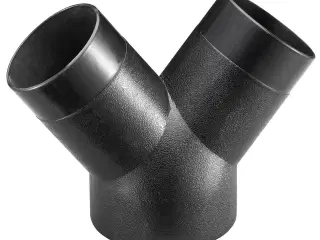 Y-gren fra tilkoblingsdiameter 130 mm til 2x 100 mm