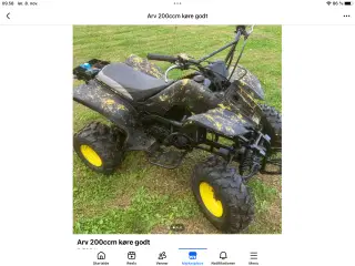 ATV 200ccm starter og køre godt 
