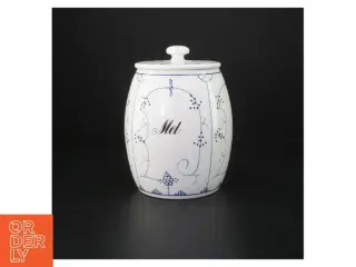 Musselmalet porcelænskrukke med låg fra Villeroy & Boch (str. 16 cm)