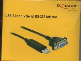 Delock USB 2.0 til serial RS-232 adapter