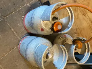 3 stk alu gas flasker 