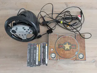 PlayStation 1 + rat og spil