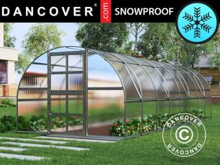 Drivhus polycarbonat TITAN Arch 320, 24m², 3x8m, S