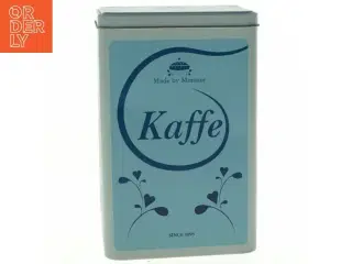 Metaldåse til kaffeopbevaring (str. 20 x 10 x 12 cm)