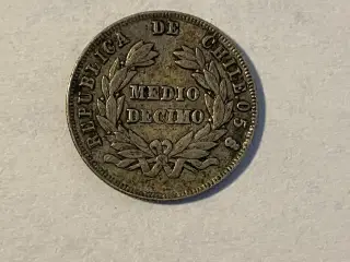 1/2 Decimo Chile 1892