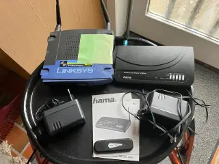 Gratis — 2 router incl strømforsyning 