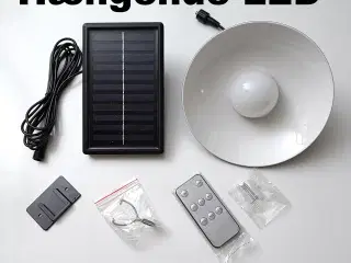 NY! Hængende Solcelle LED Lampe + Fjernbetjening