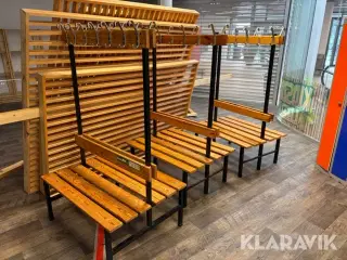 Garderobestativer - 3 styk