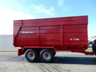 Tinaz 18 tons bagtipvogne med 50 cm ekstra sider