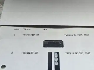 YAMAHA stereo anlæg