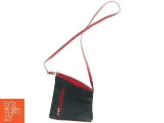 Retro Vintage Tofarvet læder Crossbody Taske (str. 22 x 20 cm)