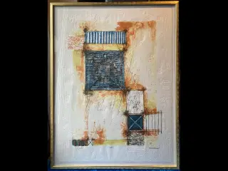 Litografi af Bernhard Remusat (f. 1953) sælges