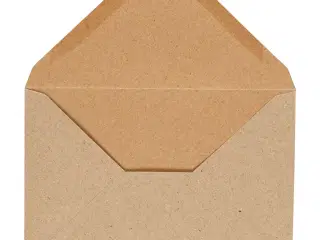 Klassiske kuverter 11,5x16 cm, 10 stk. i naturfarve