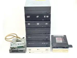 DVD/CD-Diskettedrev-Hukommelseskortlæser