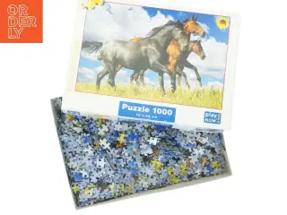 Puslespil med heste, 1000 brikker fra Play Now (str. 33 x 24 cm)