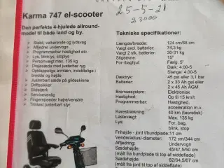  Karma 747 EL Scooter 
