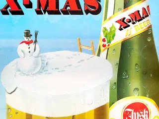 * X-MAS - RETRO-papskilt