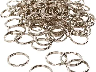 Metalnøglering 25 mm - 100 stk. til organisering