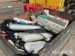 Arbejdslamper og Byggestrømstavle - 1 palle
