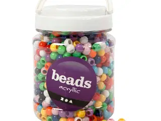 Kongoperler 10 mm - Assorterede Farver til Håndarbejde