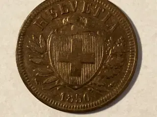 2 Rappen Switzerland 1850 - Renset