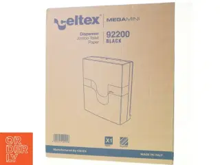 Dispenser jumbo toilet paper mega mini 9 2 2 0 0 black fra Celtex (str. 39 x 33 x 13)