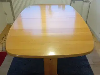 Spisebord med udtræk, 100–255 cm - SKAL AFHENTES