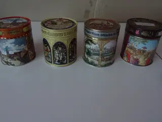 Kagedåser med fine motiver,gl og ubrugte