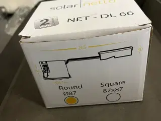 9 stk spot for indbygning  Hvide med lys kilde  5W