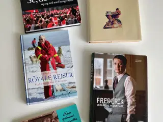 5 stk bøger om de royale kongefamilien