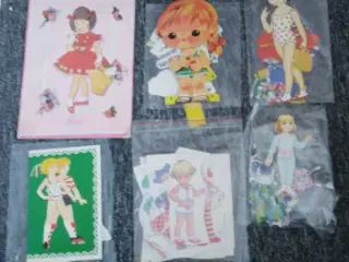 påklædningsdukker med tøj