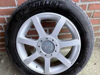 4 styk VMS 16” alufælge 5x114,3 med slidte dæk