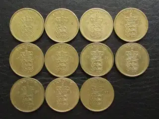 1 kr 1947-1959 Fr. IX komplet sæt 11 stk