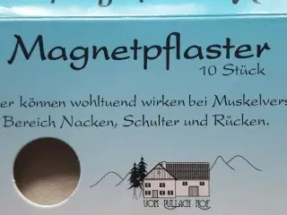 Magnetterapi, Magnet plaster