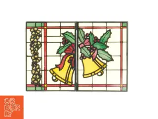 Juledekoration i glas (str. 26x18 cm)