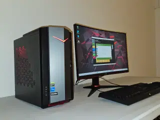 i5-12400 Gamer Pc +24" Curved Gaming Skærm